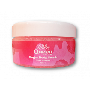QUEEN BODY SUGAR SCRUB WITH RED BERRY SCENT ( TRAVEL SIZE ) 100 ML